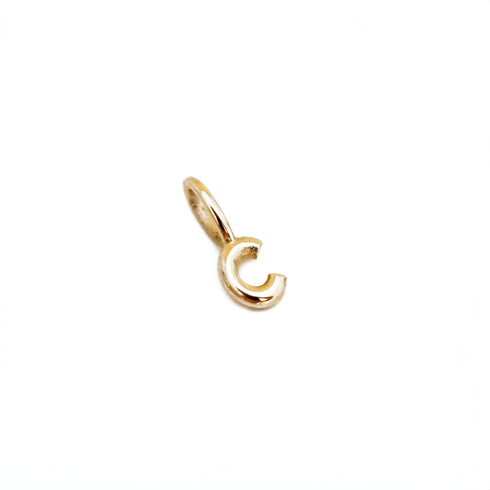 C ~ Alphabet Charm in Yellow Gold